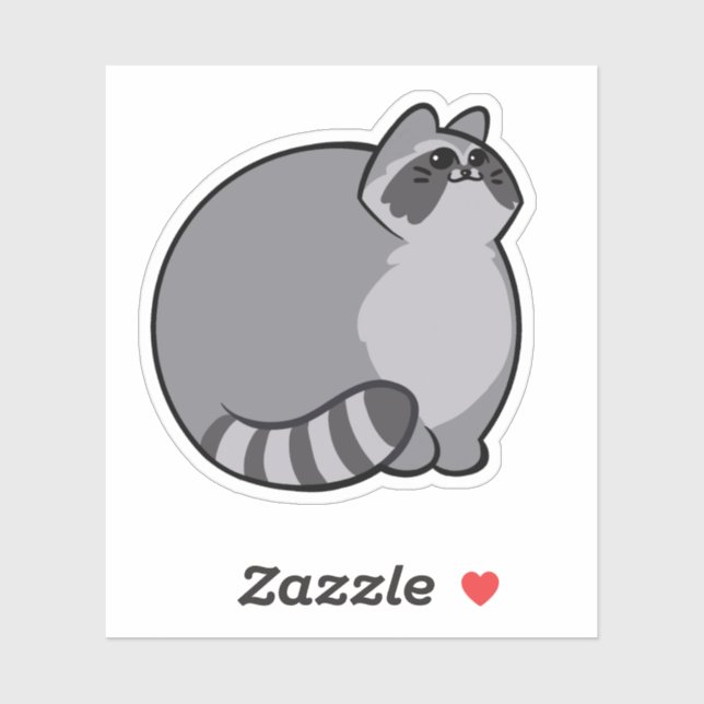 Raccoon CHONK Aufkleber (Blatt)