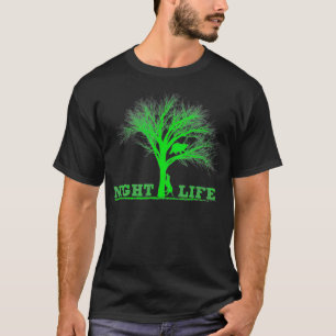 Raccoon Coon Jagen Night Life Raccoon Geschenke T-Shirt