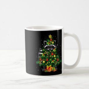 Raccoon Cosplay Xmas Tree Matching Animal Lover Ki Kaffeetasse