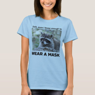 Raccoon Covid fragte für die Maske von Funnycomb  T-Shirt