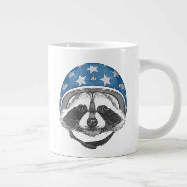 Raccoon Daredeb Jumbo-Tasse (Rechts)