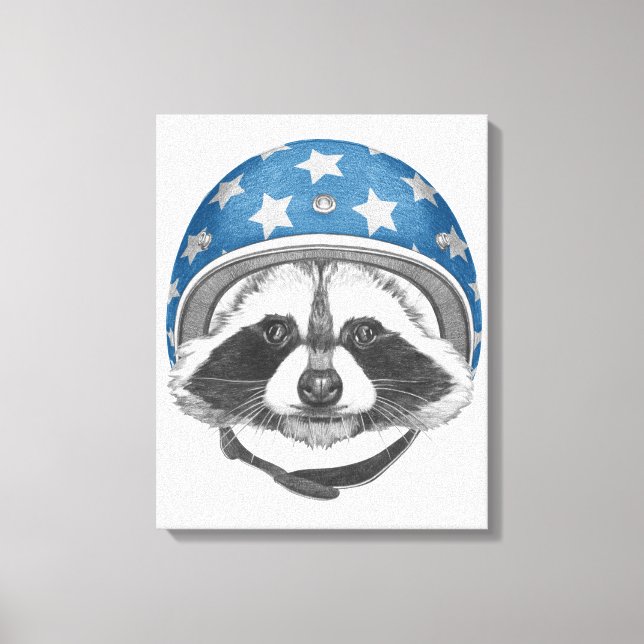 Raccoon Daredevil Leinwanddruck (Vorderseite)