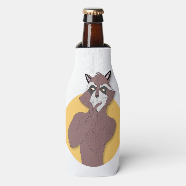 RACCOON, DER DENKT FLASCHENKÜHLER (Flaschenvorderseite)