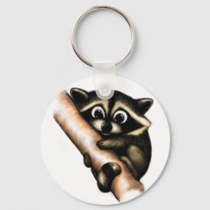 Raccoon-Design Schlüsselanhänger