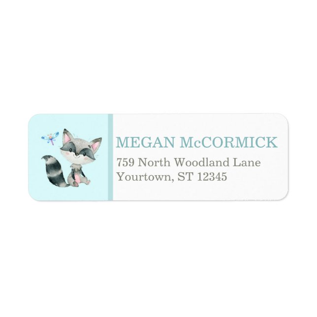 Raccoon/Dragonfly Aqua Woodland (Vorne)
