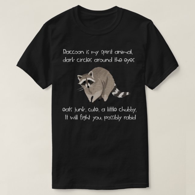 Raccoon est mon esprit animal shirt Classic TShirt (Design devant)