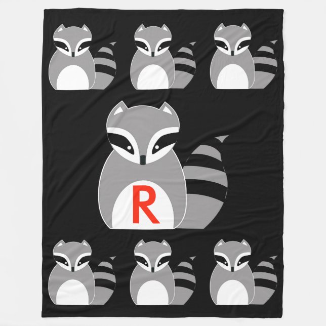 Raccoon Fleece Blanka (Vorderseite)
