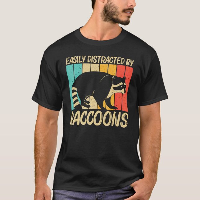 Raccoon für Männer Frauen Häufig Raccoon T-Shirt (Vorderseite)