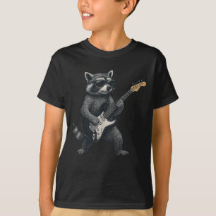 Raccoon Gitarrenrock und Roll Gift Men Wome T-Shirt