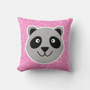 Raccoon-Glitzer Kissen