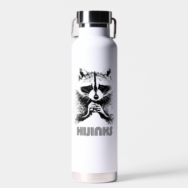 Raccoon Hijinks Trinkflasche (Vorne)