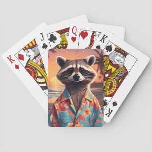 Raccoon Holiday Spielkarten