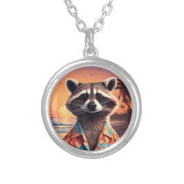 Raccoon Holiday Versilberte Kette