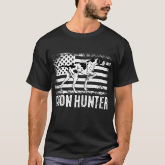 Raccoon Jagd Coon Jagen Coonhound Jäger T-Shirt