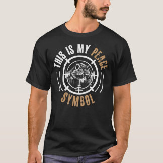 Raccoon Jägersaison Symbol Coon Jäger T-Shirt