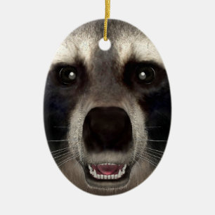 Raccoon Keramik Ornament