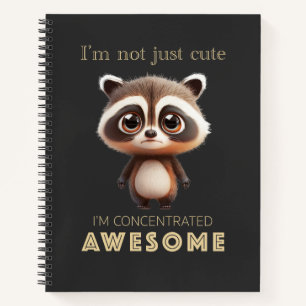 Raccoon konzentrierte Phantastische Niedlich Adora Notizbuch