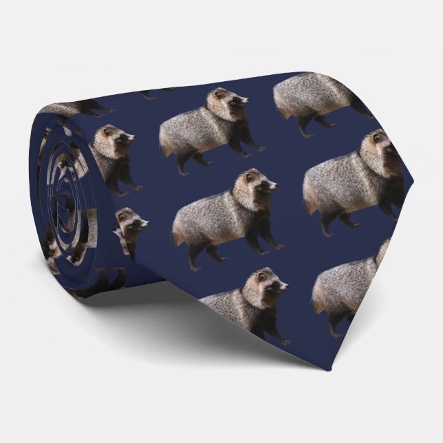 Raccoon Krawatte (Gerollt)