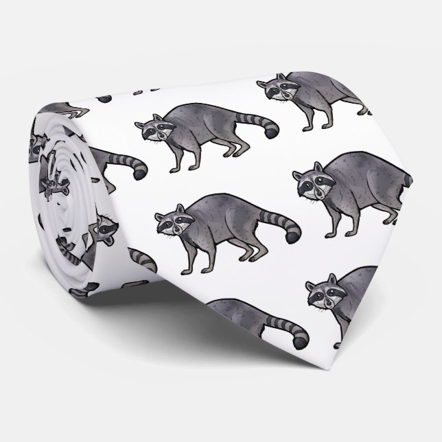 Raccoon Krawatte (Gerollt)