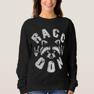 Raccoon Lieben Rock Music and Rock Metal Sweatshirt