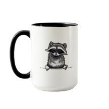 Raccoon Line Art
