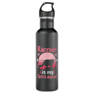 Raccoon Lover Raccoon ist mein Geist Tier Edelstahlflasche
