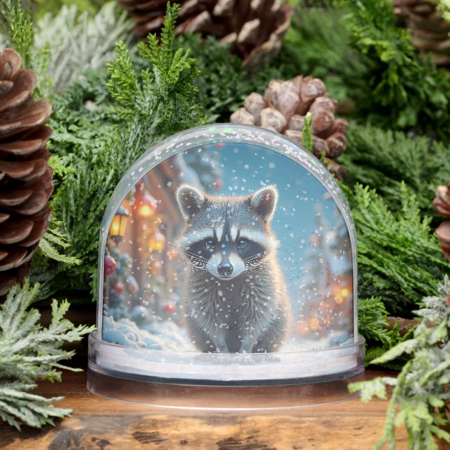 Raccoon Merry Christmas Schneekugeln (Winter)