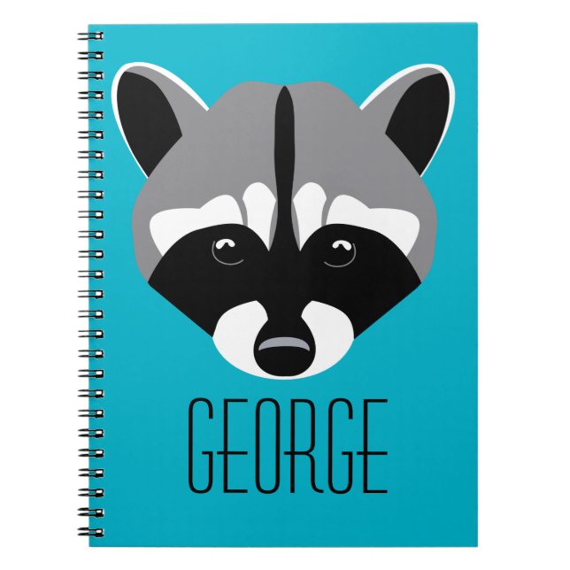 Raccoon mit traurigen Augen Notizblock (Vorderseite)