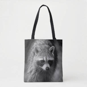 Raccoon Nah Up Portrait - Naturfotografie Tasche