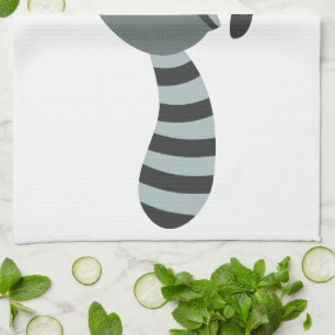 Raccoon niedlich Running Cartoon Handtuch