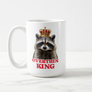 Raccoon Overthinking King Kaffeetasse