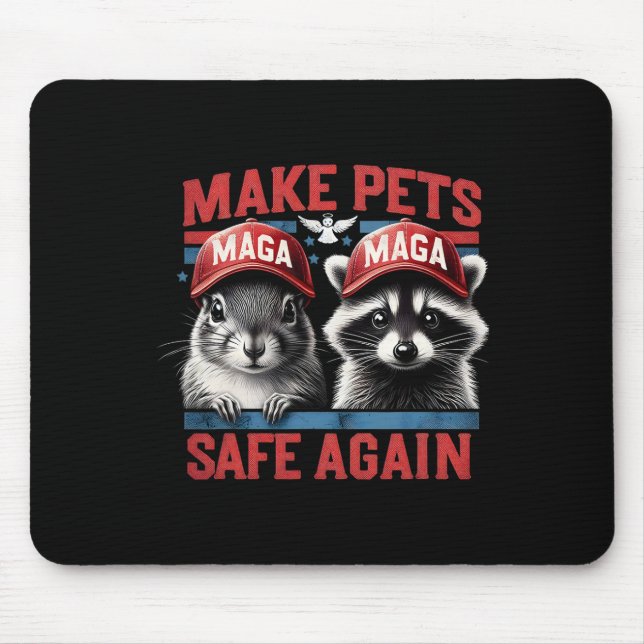Raccoon P Nut Das Eichhörnchen schützt die Tiere Mousepad (Vorne)
