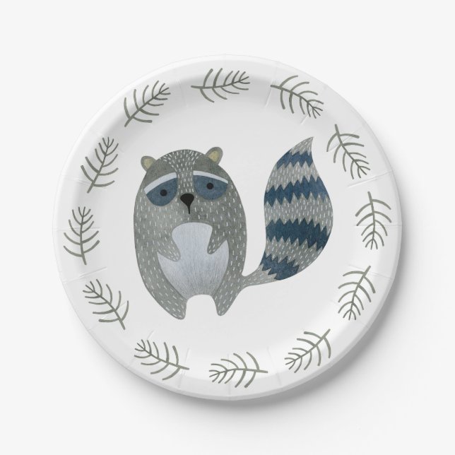 Raccoon Paper Teller für Waldtiere (Vorderseite)