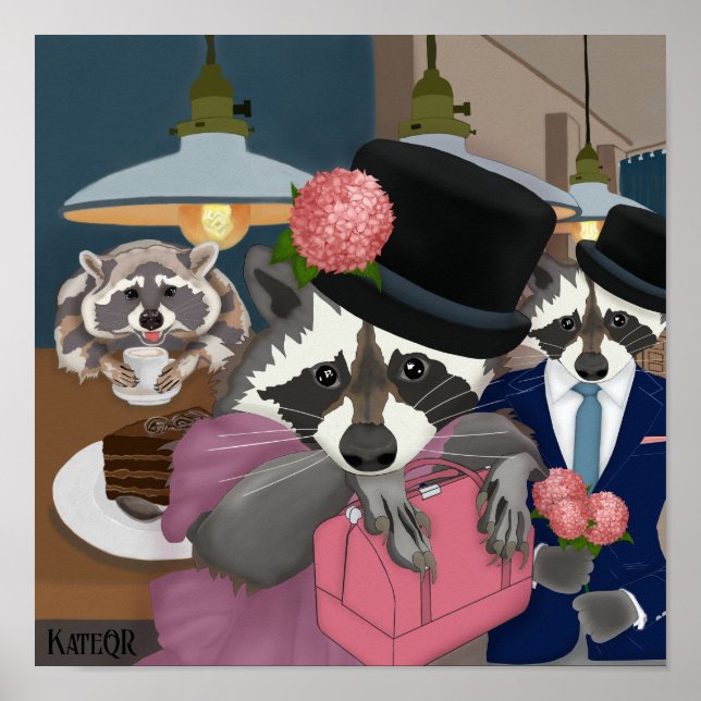 Raccoon Party. Poster (Vorne)