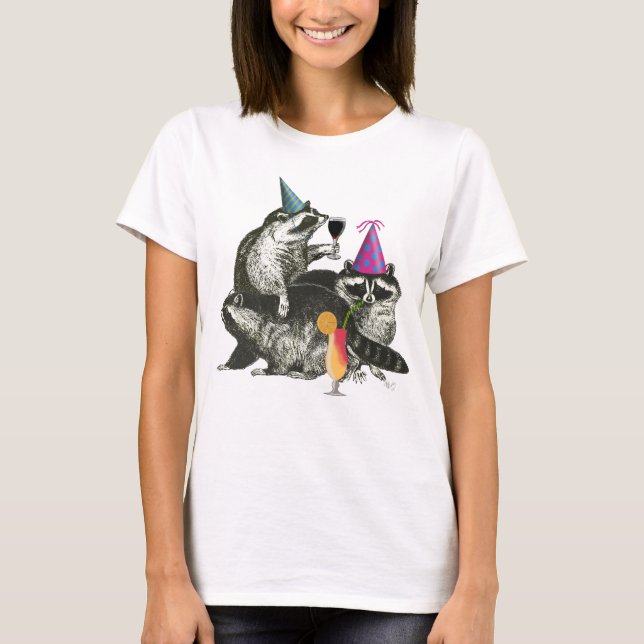 Raccoon Party T-Shirt (Vorderseite)