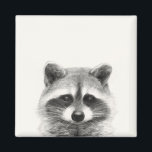 Raccoon Pencil Zeichnend Magnet<br><div class="desc">Raccoon Pencil Zeichnend von Victoria Borges</div>