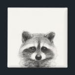 Raccoon Pencil Zeichnend Magnet<br><div class="desc">Raccoon Pencil Zeichnend von Victoria Borges</div>