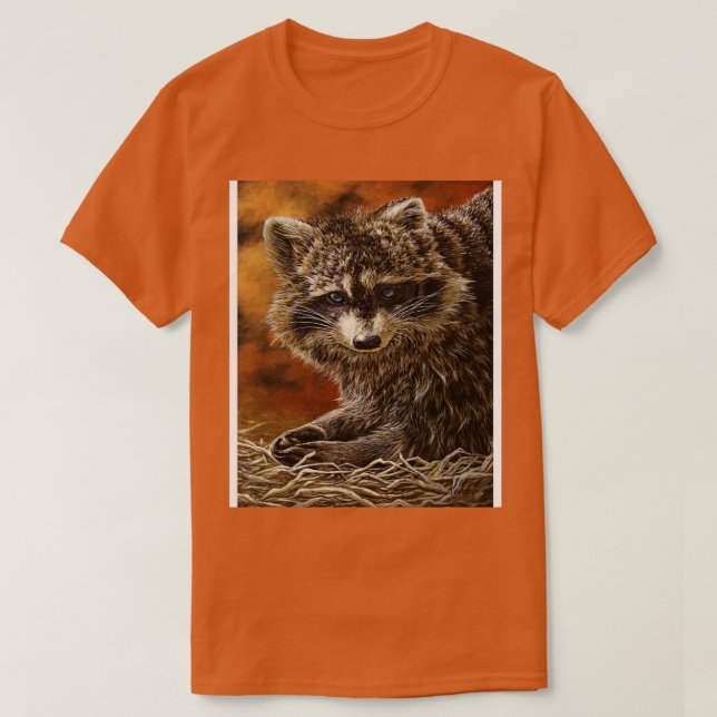 Raccoon Photobomb T-Shirt (Design vorne)