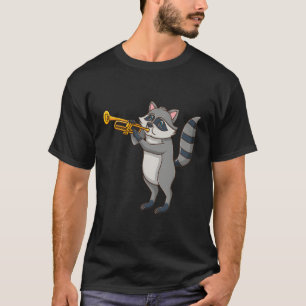 Raccoon Playing Trumpet T-Shirt