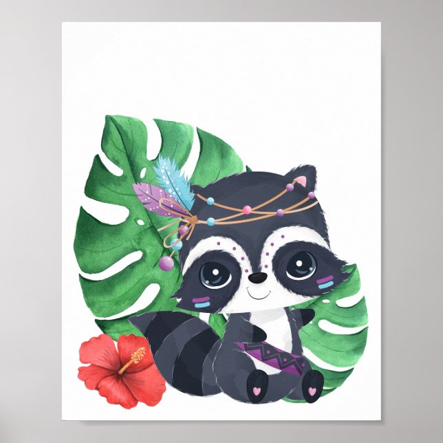 Raccoon Poster (Vorne)