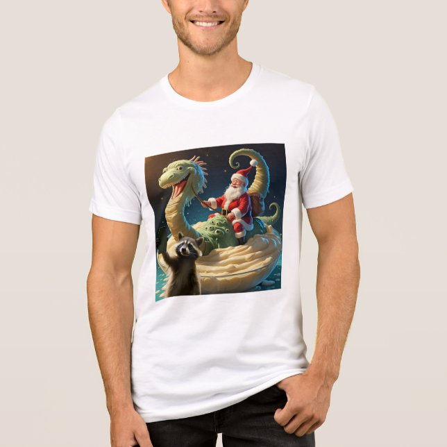 Raccoon Selfie 6 Tri-Blend Shirt (Vorderseite)