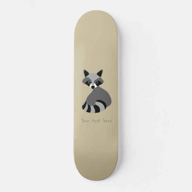 Raccoon-Skateboard Skateboard (Vorderseite)