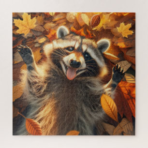 Raccoon-Spiel im Herbst