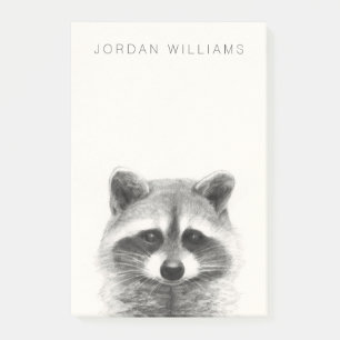 Raccoon-Stift Zeichne Post-it Klebezettel