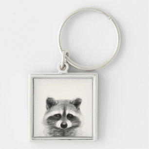 Raccoon-Stift Zeichne Schlüsselanhänger