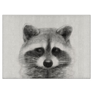 Raccoon-Stift Zeichne Schneidebrett