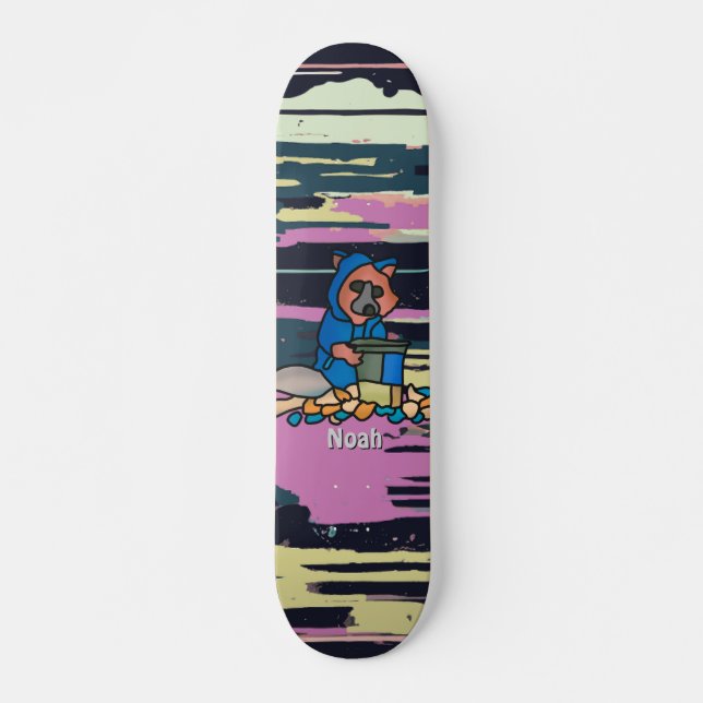 Raccoon Street Erkundung durch einen Mülleimer | S Skateboard (Vorne)