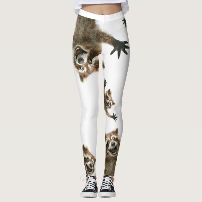 Raccoon-Strumpfhosen.  Sie werden also nie allein  Leggings (Vorderseite)