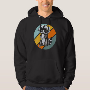 Raccoon Süße Tier Forest Animal Friends Women Hoodie