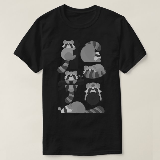 Raccoon T-Shirt (Design vorne)
